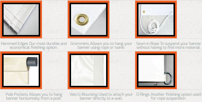 denver print company banner finishing options